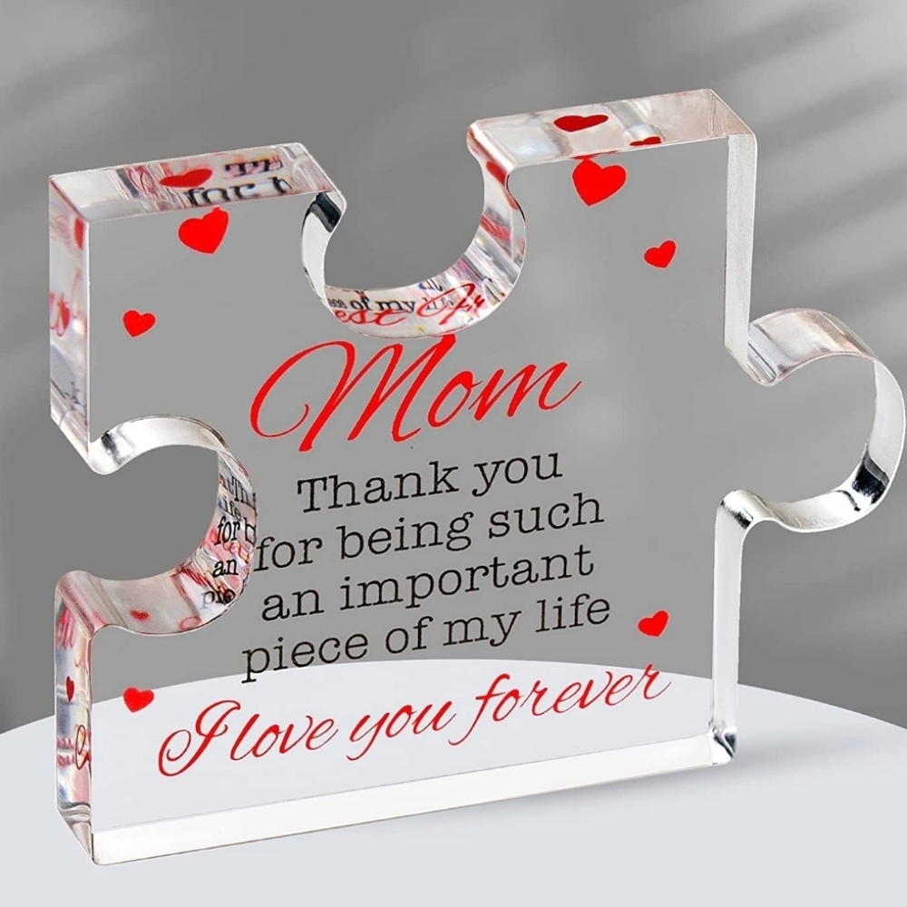 🎄5/$30 MOM Acrylic Block Puzzel Piece
